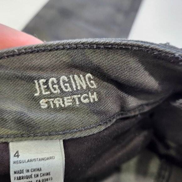 American Eagle Outfitters Jegging Skinny Jeans 4 Stretch Green Camo - Picture 6 of 6